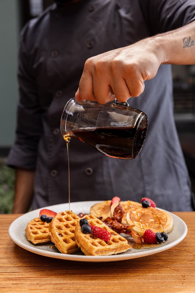 Waffles en el Centro de Querétaro