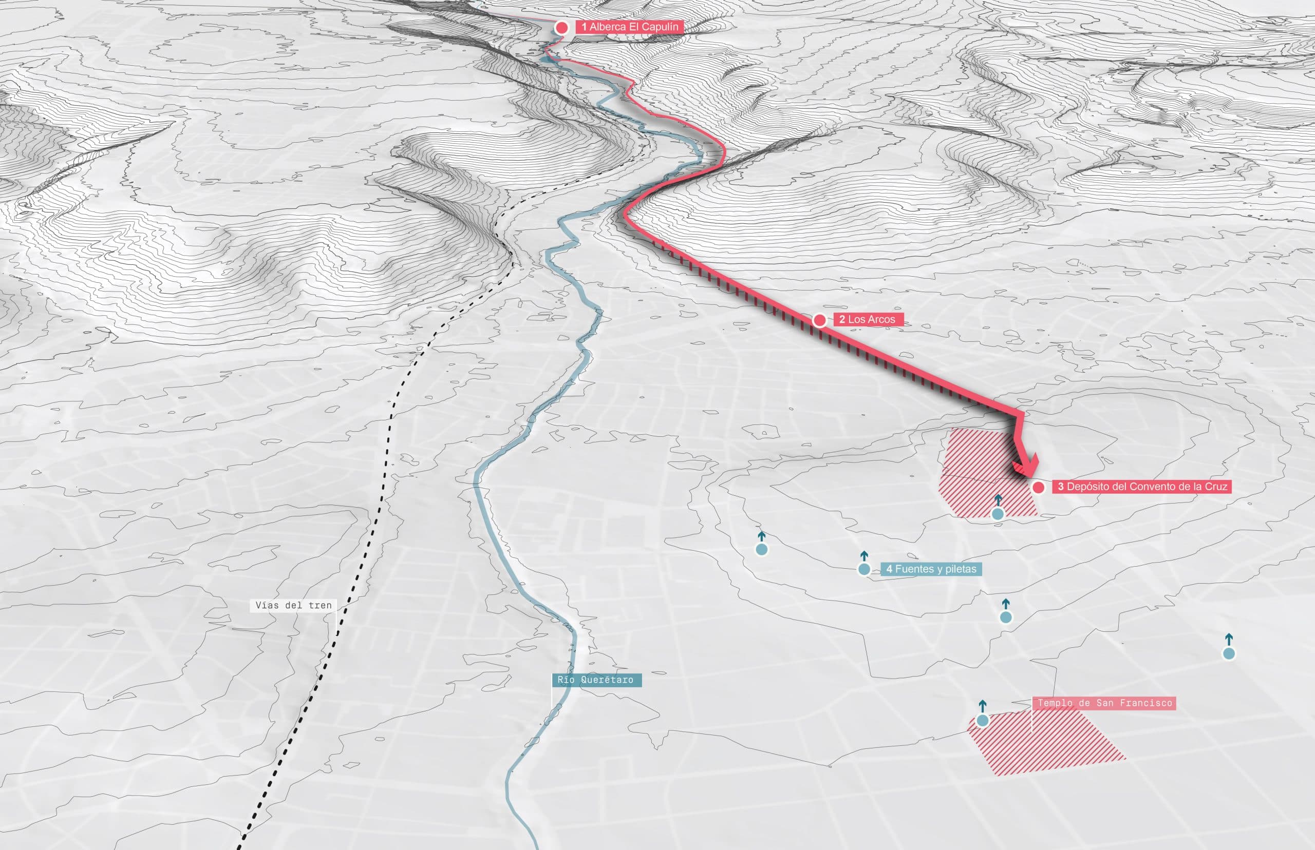 mapa del agua en queretaro