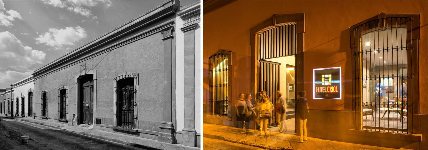 El Hotel Criol antes y después El Hotel Criol antes y después